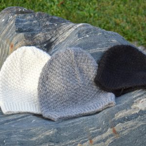 Alpaka Mütze im Perlmuster