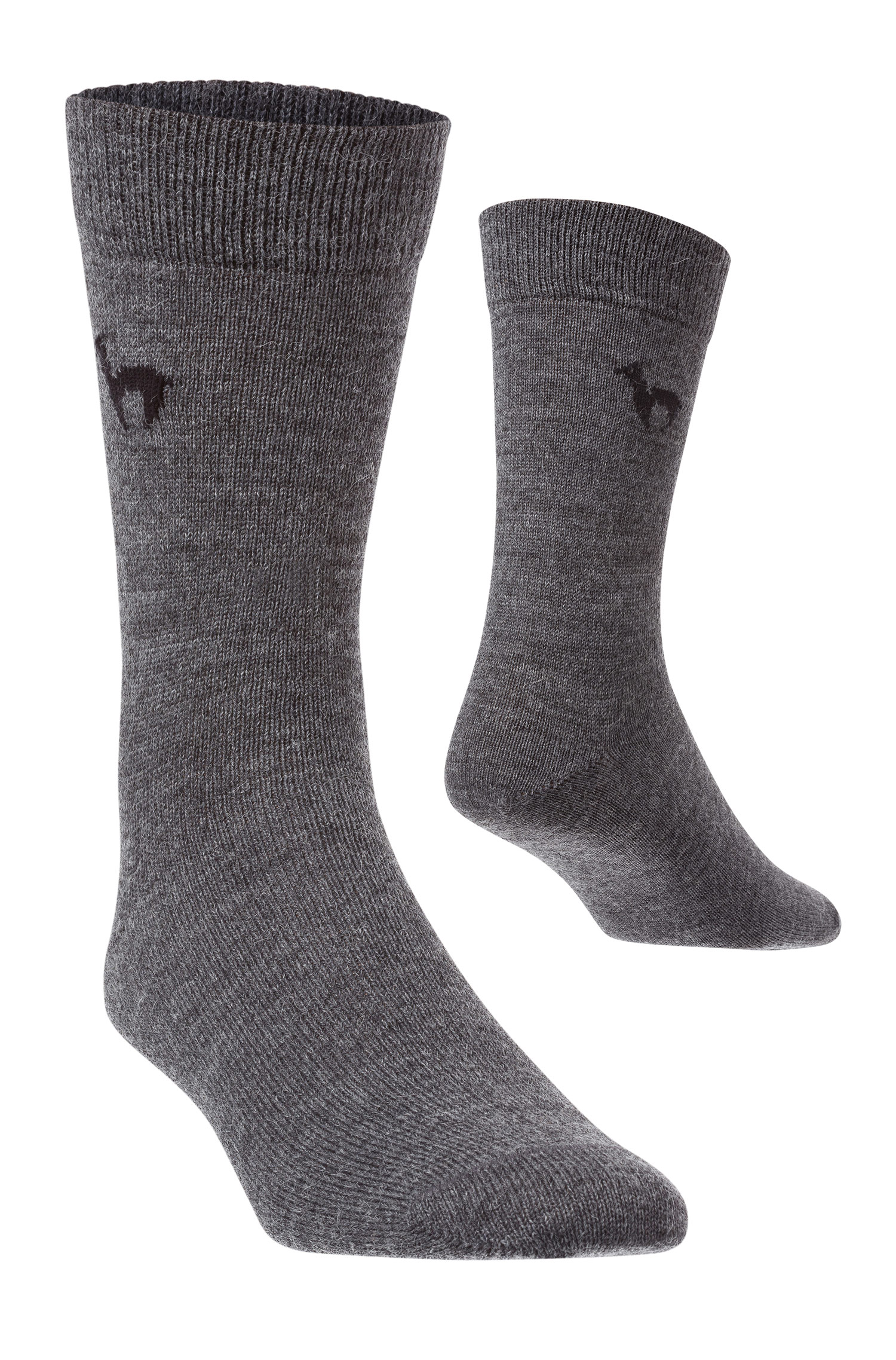Alpaka Business Socken in grauer Farbe