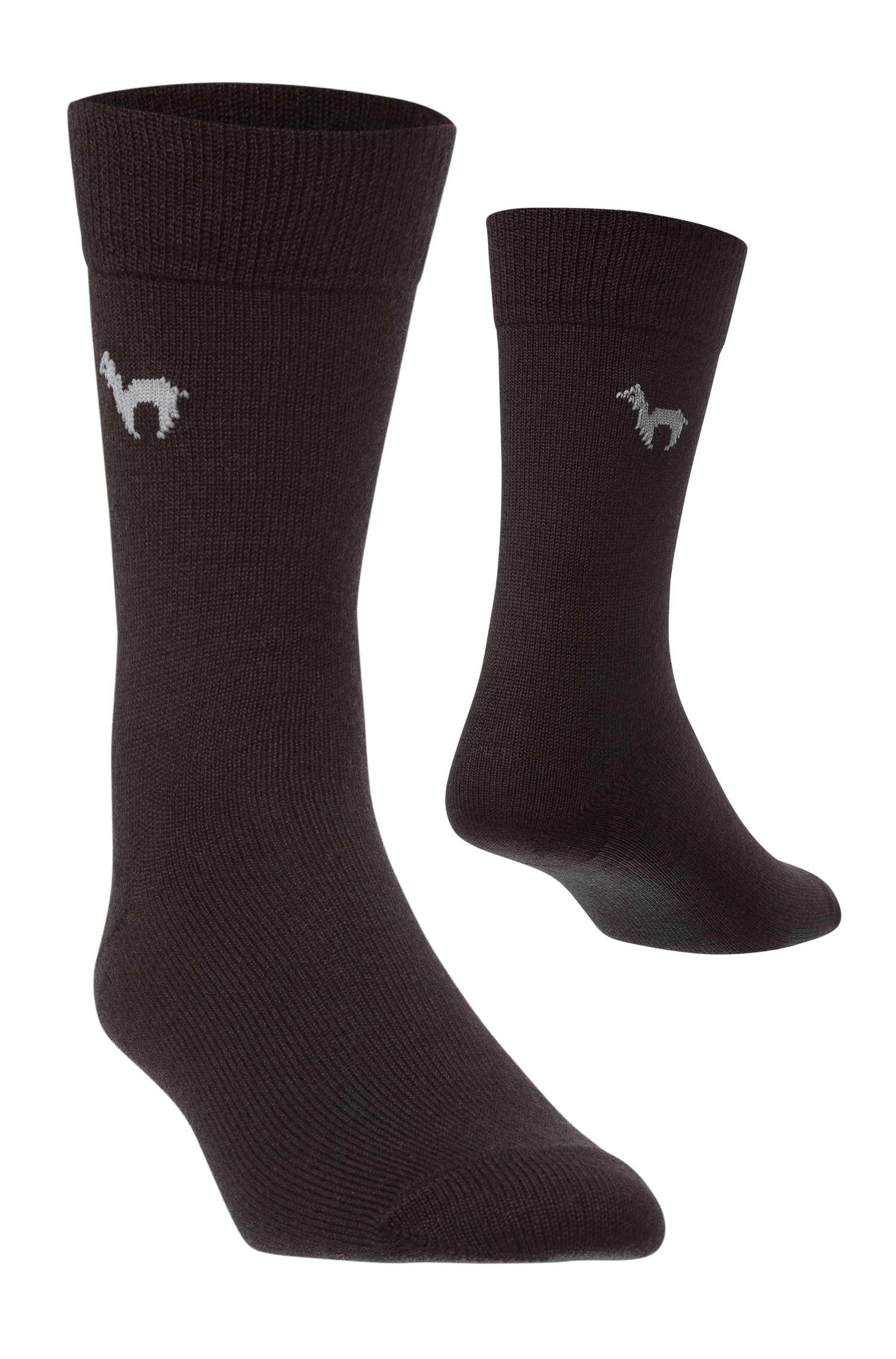 Alpaka Business Socken in schwarzer Farbe