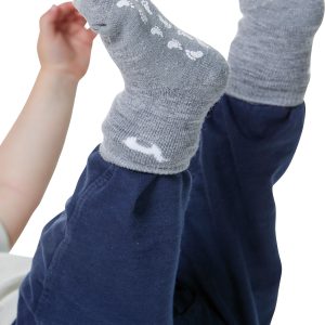 Kindersocken Anti-Rutsch ABS in grauer Farbe