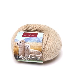 Baby Alpakawolle BULKY in der Farbe beige