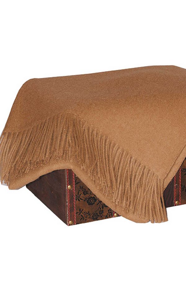 Alpaka Tagesdecke-UNI-Camel