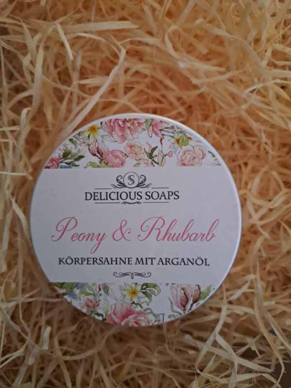 Körpersahne Peony und Rhubarb